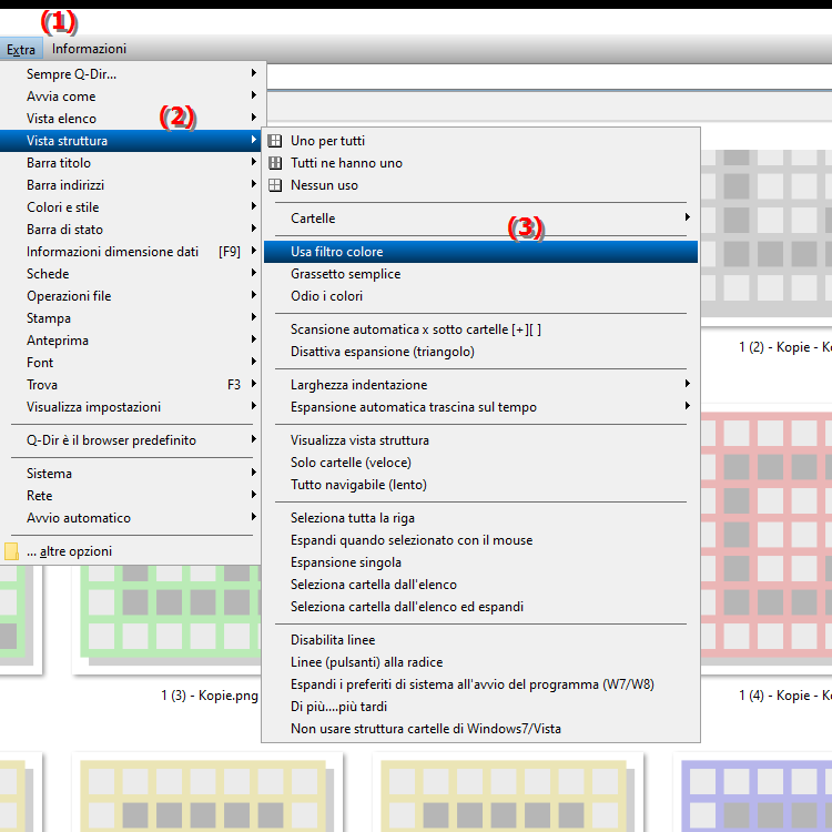 Come posso utilizzare i filtri colorati in Esplora file per la struttura delle directory su Windows